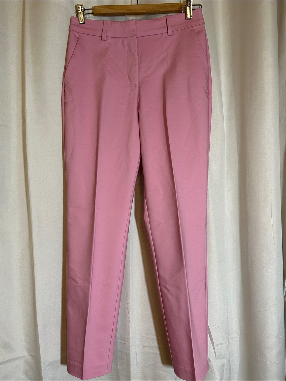 H&M Pink Tailored Straight Trousers
